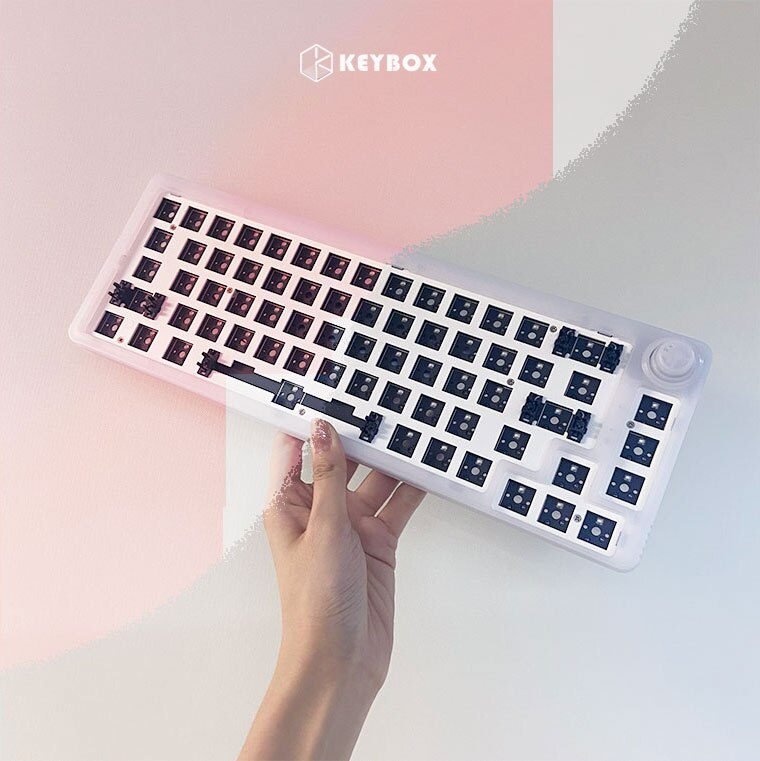 TM680 Hot Swap Mechanical Keyboard Kit Wireless 3 Mode RGB Compatiable With 3/5 Pins For Cherry Gateron Kailh Dial Knob Keyboard