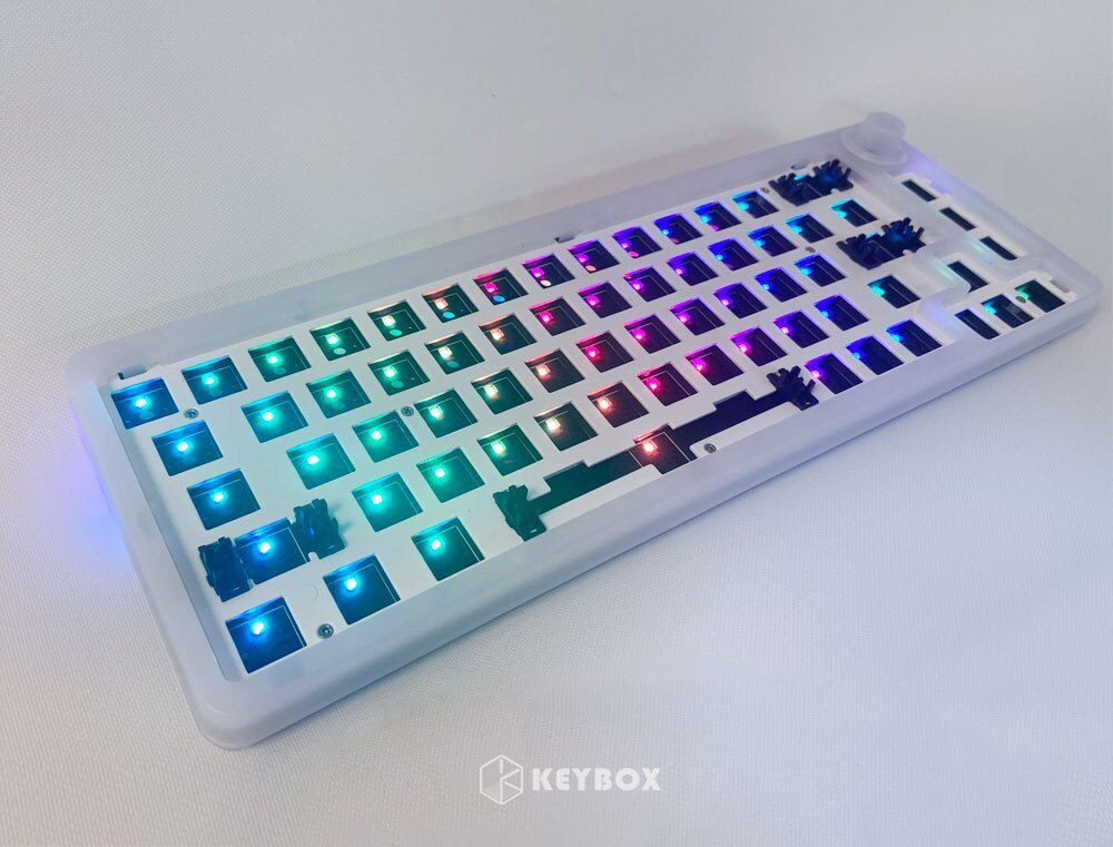 TM680 Hot Swap Mechanical Keyboard Kit Wireless 3 Mode RGB Compatiable With 3/5 Pins For Cherry Gateron Kailh Dial Knob Keyboard