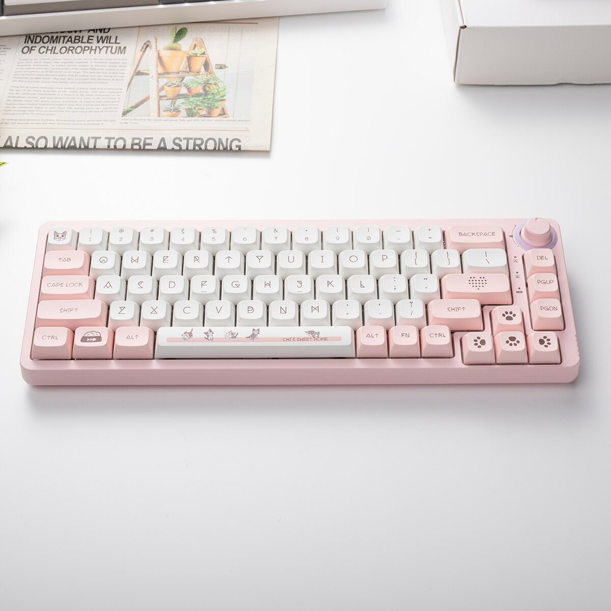 TM680 Hot Swap Mechanical Keyboard Kit Wireless 3 Mode RGB Compatiable With 3/5 Pins For Cherry Gateron Kailh Dial Knob Keyboard