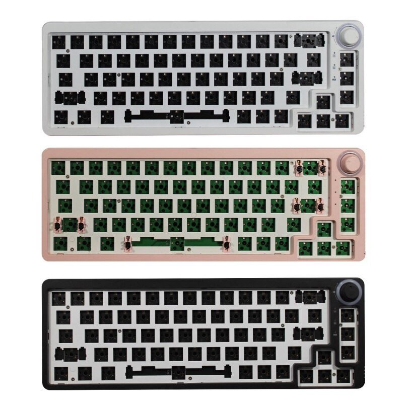TM680 Hot Swap Mechanical Keyboard Kit Wireless 3 Mode RGB Compatiable With 3/5 Pins For Cherry Gateron Kailh Dial Knob Keyboard