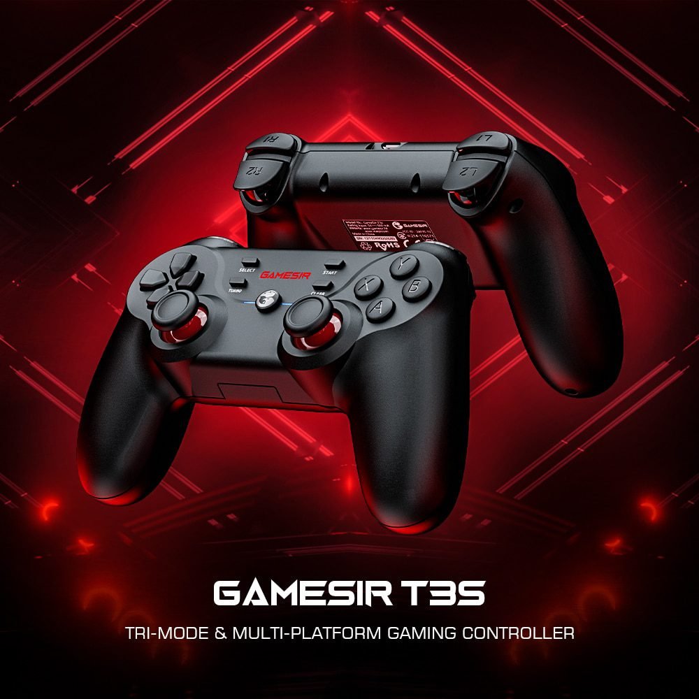 GameSir T3 Wireless Gamepad Game Controller PC Joystick for Android TV Box Desktop Computer Laptop Windows 7 10 11