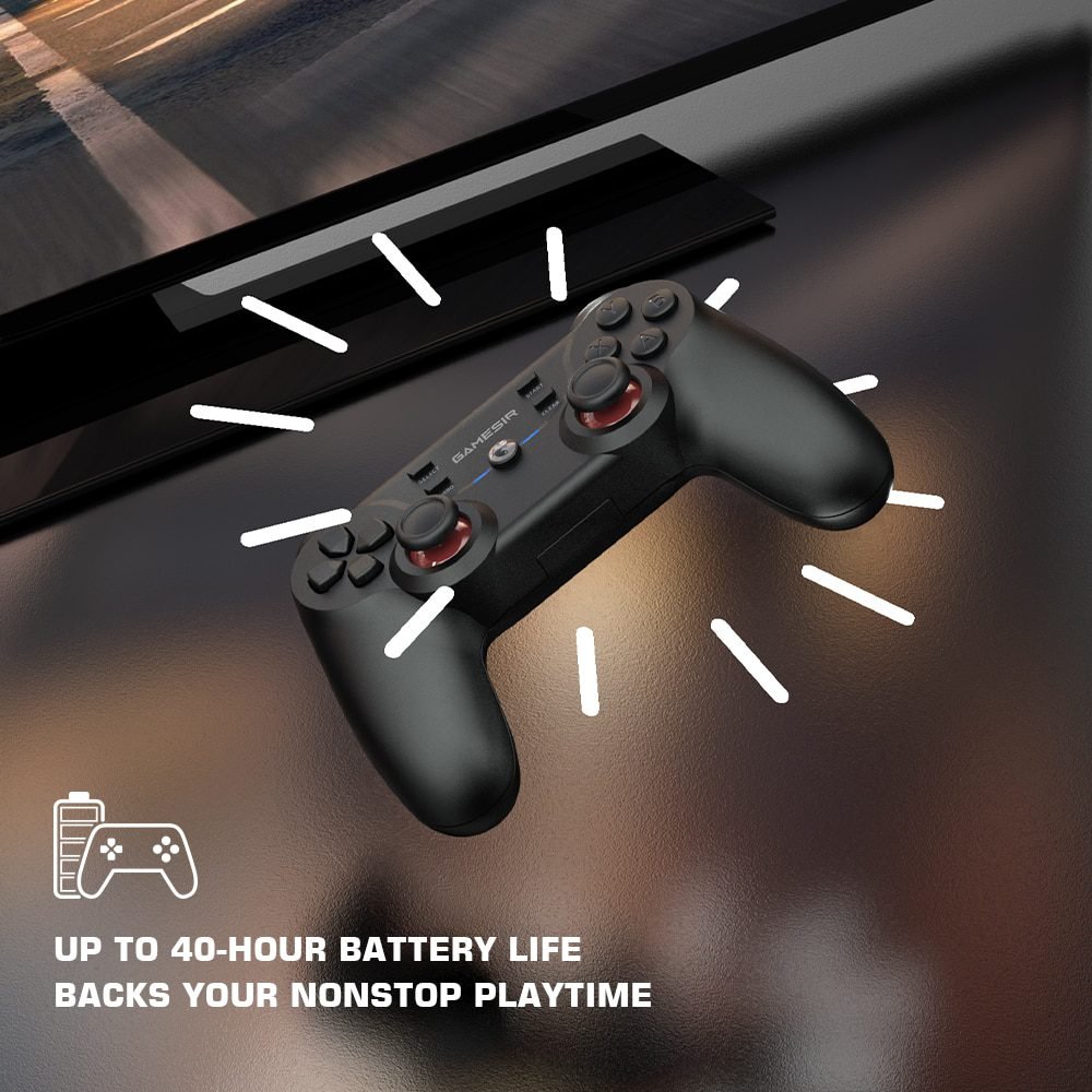 GameSir T3 Wireless Gamepad Game Controller PC Joystick for Android TV Box Desktop Computer Laptop Windows 7 10 11