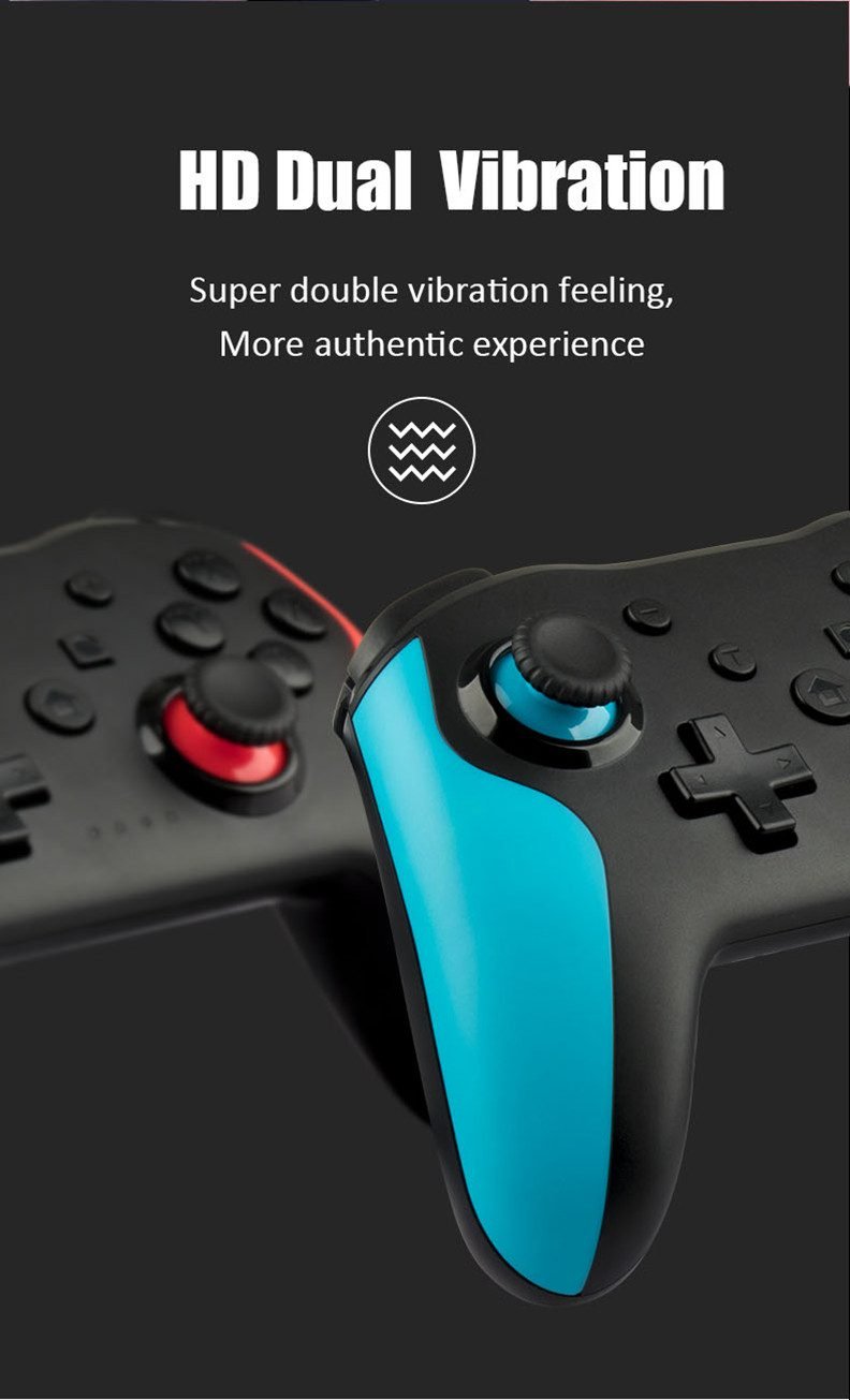 2PCS Bluetooth 2.4G Wireless Controller For Nintendo Switch Pro PC TV Box Smart Phone Tablet PS3 Tesla Shock Joystick Gamepad