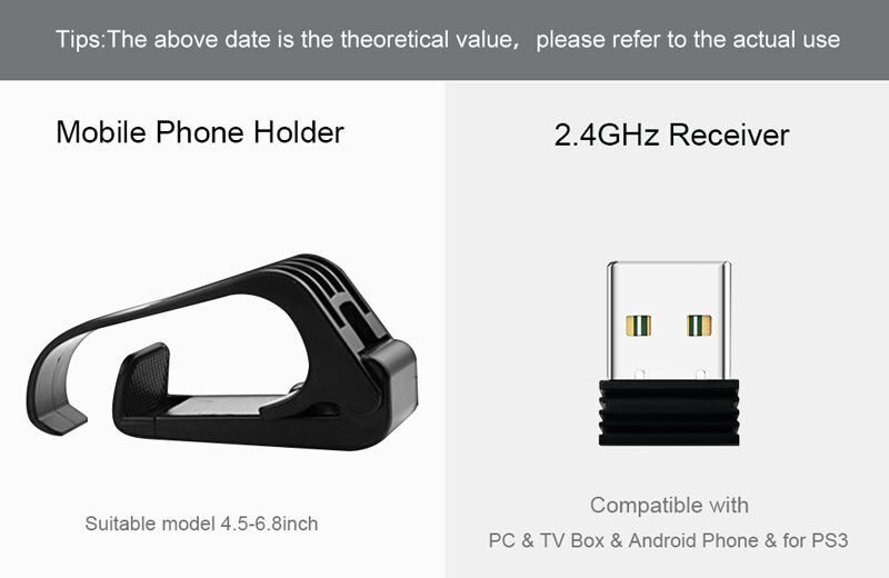 2.4 G Controller Gamepad Android Wireless Joystick Joypad with OTG Converter For PS3/Smart Phone For Tablet PC Smart TV Box