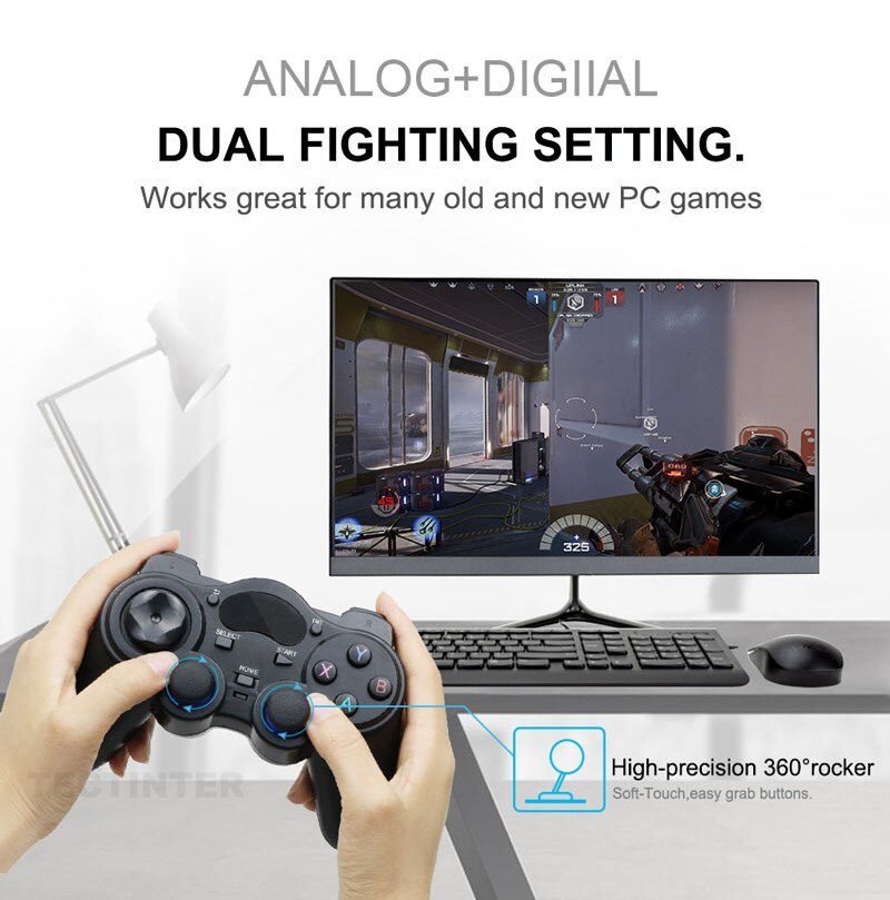 2.4 G Controller Gamepad Android Wireless Joystick Joypad with OTG Converter For PS3/Smart Phone For Tablet PC Smart TV Box
