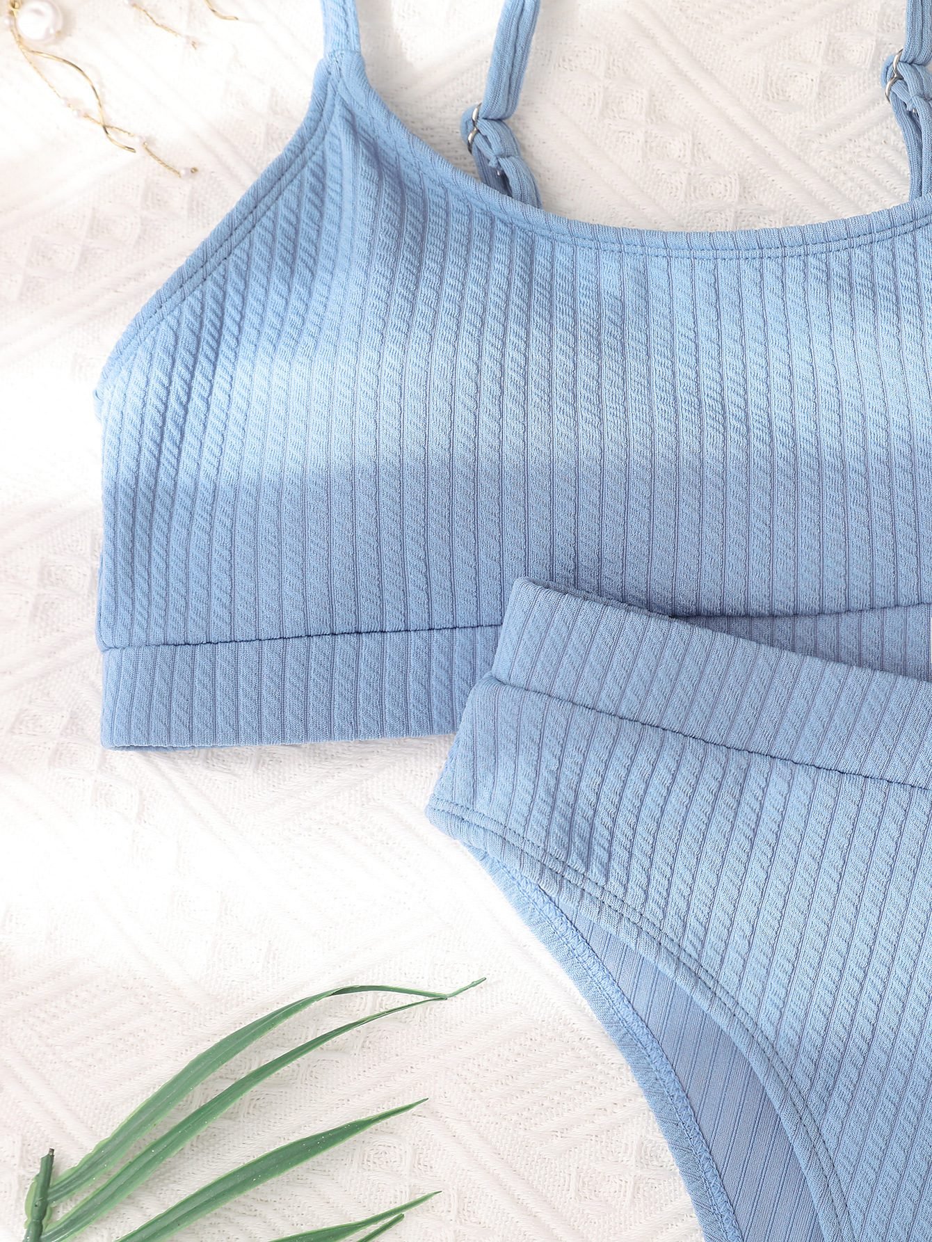 Sexy Solid Yellow Bikini 2023 Mujer High Cut Pleate Women's Swimsuit Separate Beach Bathing Suit High Waist Swimwear Biquini New