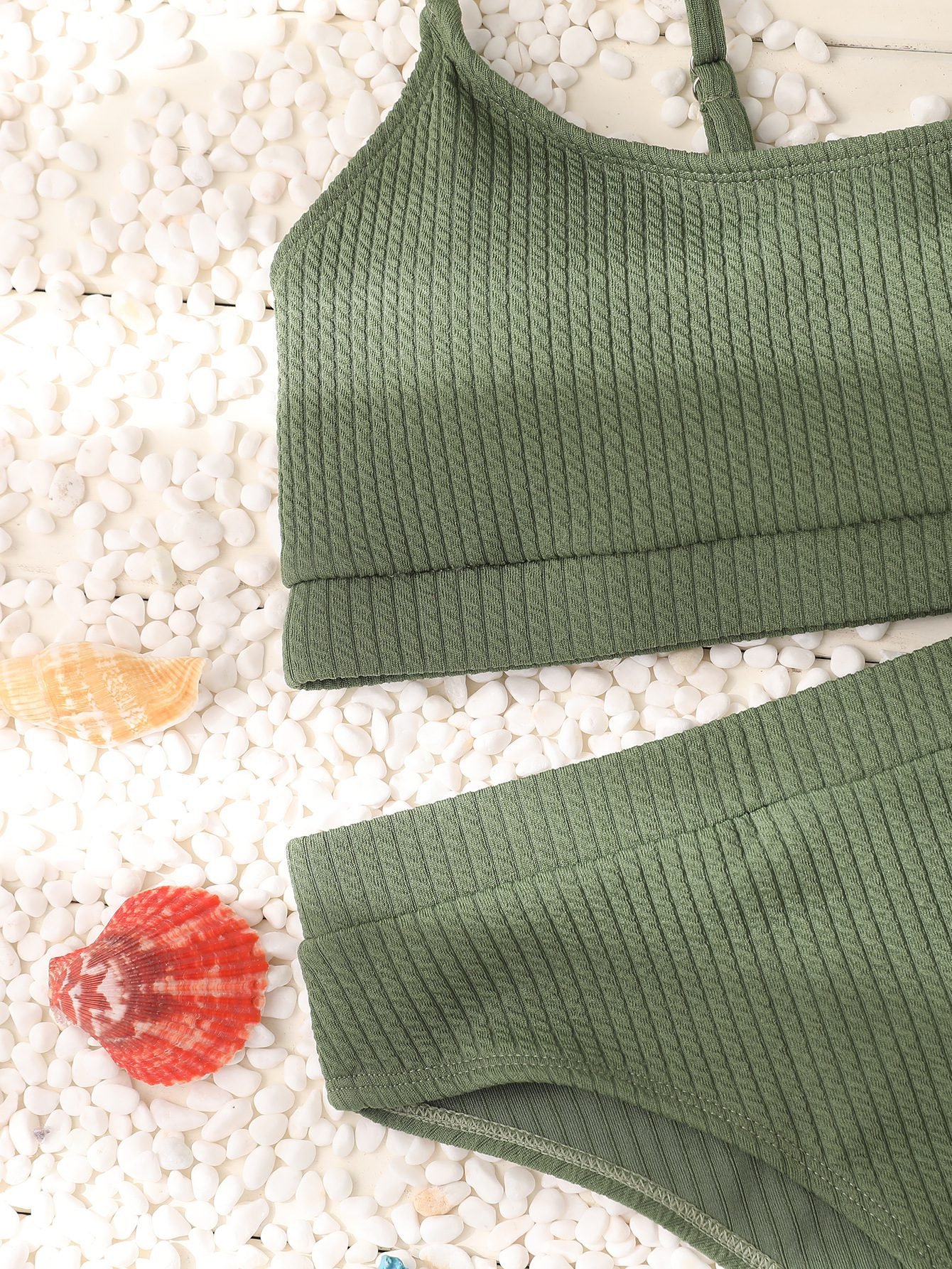 Sexy Solid Yellow Bikini 2023 Mujer High Cut Pleate Women's Swimsuit Separate Beach Bathing Suit High Waist Swimwear Biquini New