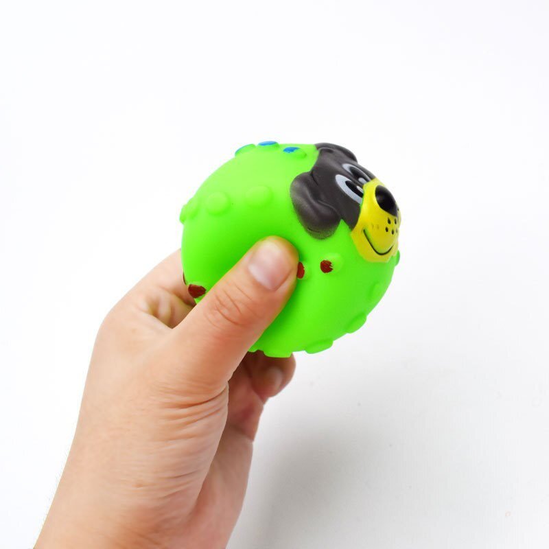 1Pcs Diameter 6Cm Piepende Hond Bal Speelgoed Voor Kleine Honden Rubber Chew Puppy Speelgoed Dog Stuff Honden speelgoed Huisdieren Brinquedo Cachorro