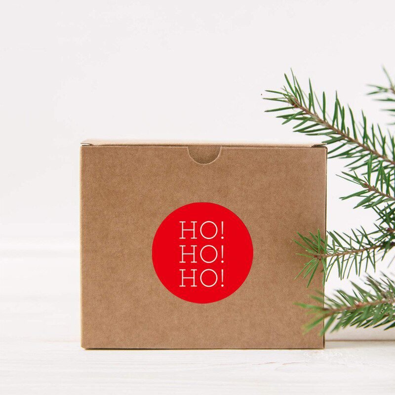 100-500pcs 6 Designs 1 Inch Christmas Theme Seal Labels Stickers For DIY Gift Baking Package Envelope Stationery Decoration