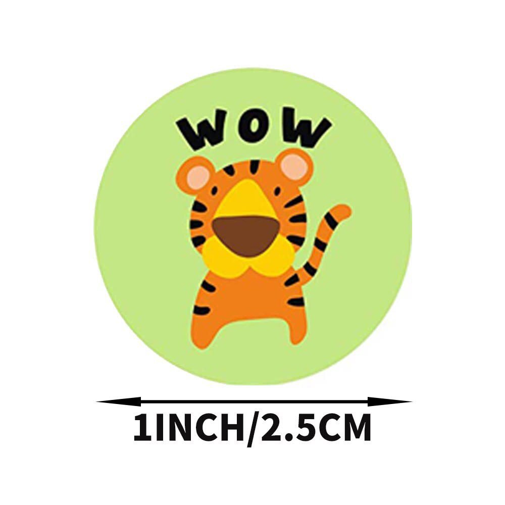 100-500PCS Reward Stickers for Kids Children Kindergarten School Encouragement Students Games Toy Animals Stationery Labels