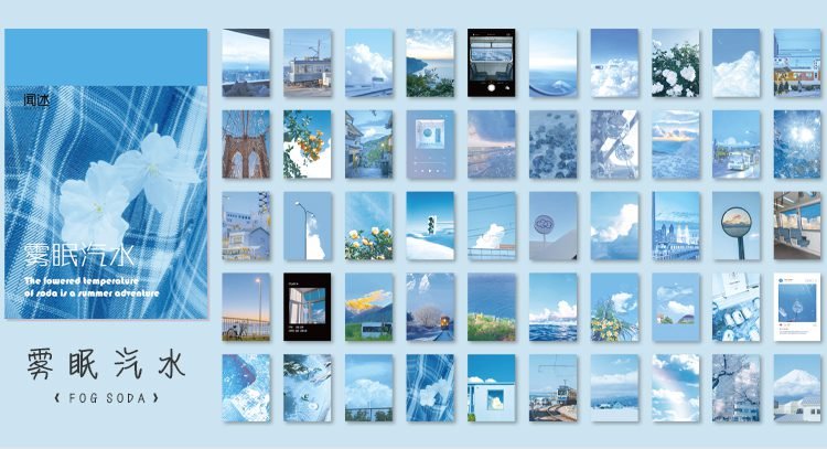 Journamm 50-366pcs Craft Vintage Scrapbooking Paper Kawaii Art Junk Journal Deco Sticker Natural Collection DIY Material Paper