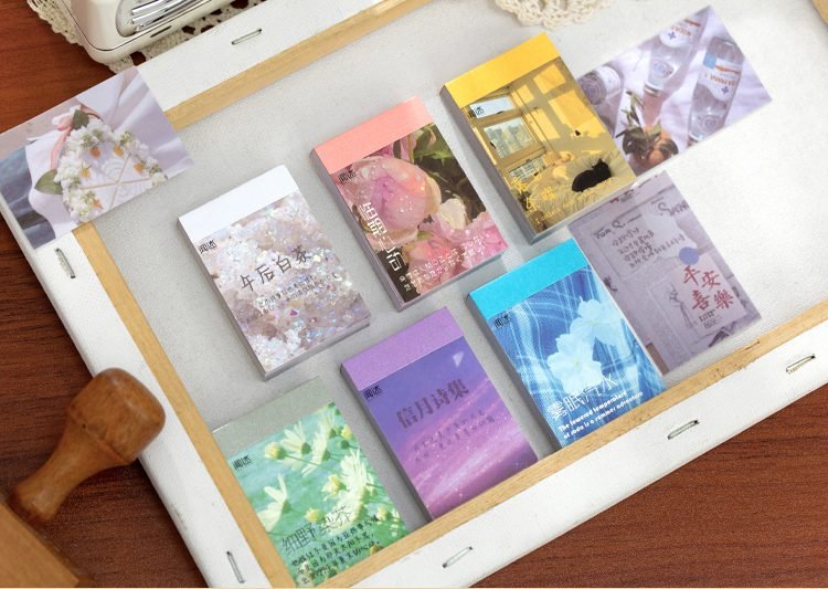 Journamm 50-366pcs Craft Vintage Scrapbooking Paper Kawaii Art Junk Journal Deco Sticker Natural Collection DIY Material Paper