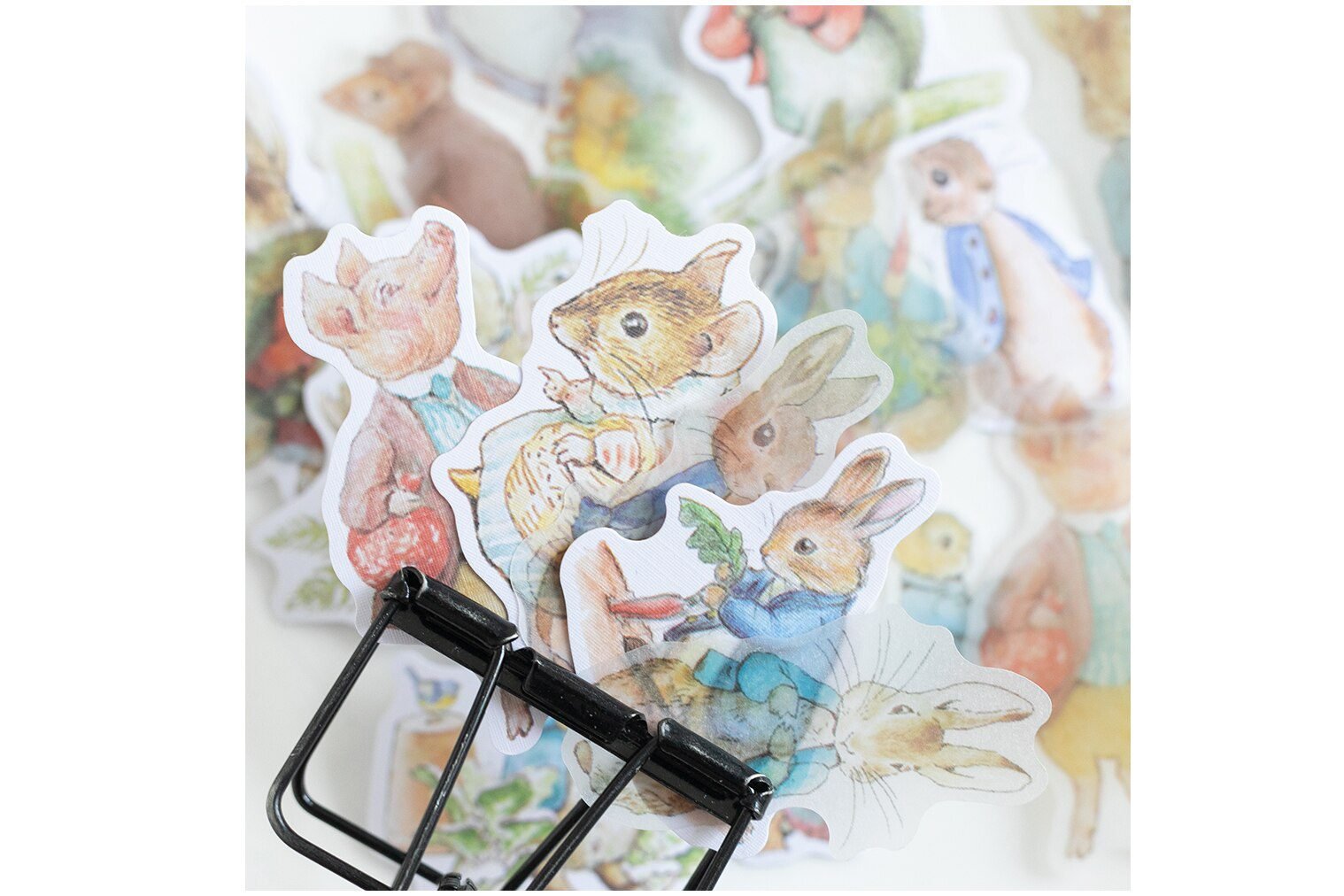 40 pcs/1lot kawaii Stationery Stickers Rabbit Diary Planner junk journal Decorative Scrapbooking DIY Craft Stickers