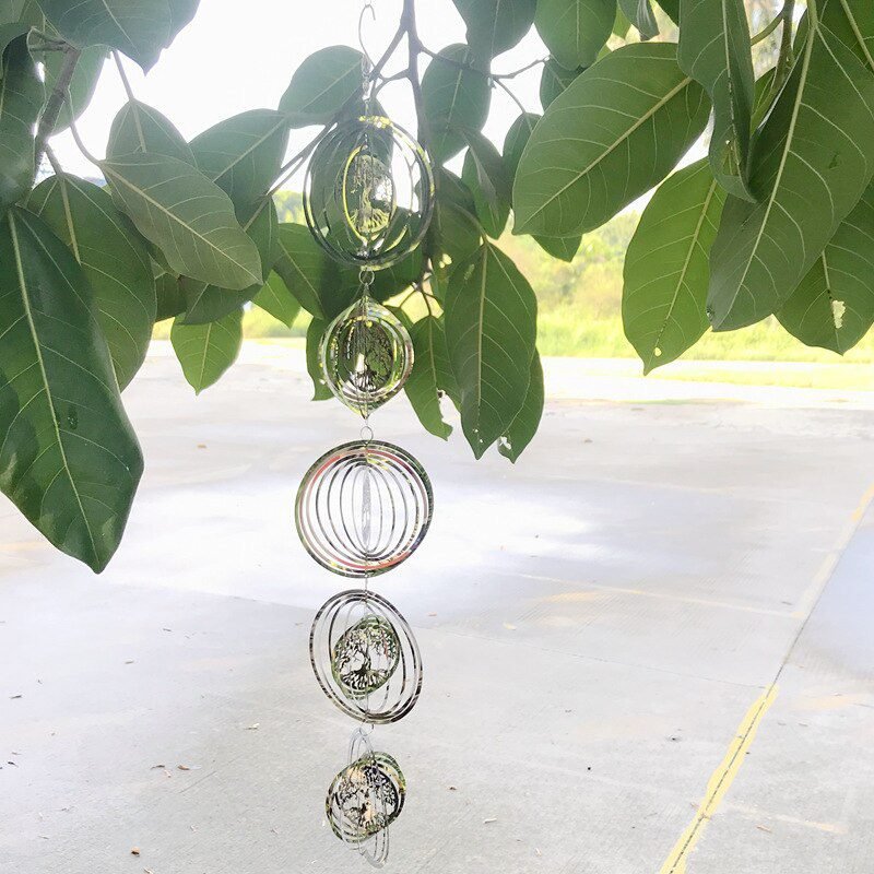 3D Rotating Wind Chimes Tree Of Life Wind Spinner Bell For Home Decor Aesthetic Garden Hanging Decoration Outdoor Windchimes Set 3D Rotating Wind Chimes Tree Of Life Wind Spinner Bell For Home Decor Aesthetic Garden Hanging Decoration Outdoor Windchimes Set