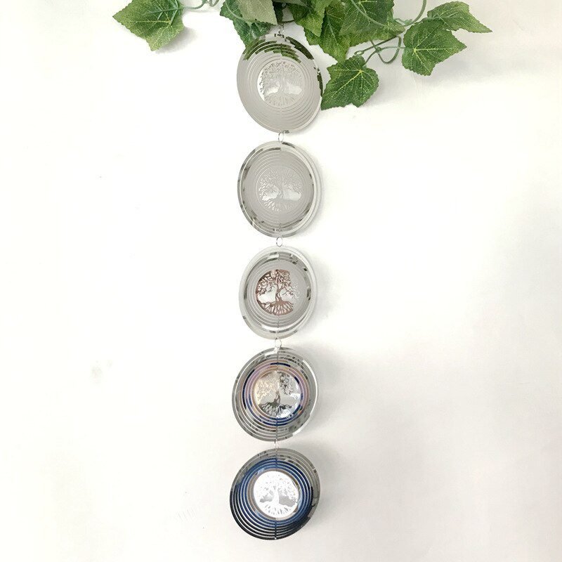 3D Rotating Wind Chimes Tree Of Life Wind Spinner Bell For Home Decor Aesthetic Garden Hanging Decoration Outdoor Windchimes Set 3D Rotating Wind Chimes Tree Of Life Wind Spinner Bell For Home Decor Aesthetic Garden Hanging Decoration Outdoor Windchimes Set
