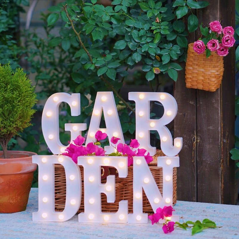 Alphabet Letter LED Lights Luminous Number Lamp Decor  Battery Night Light for home Wedding Birthday Christmas party Decoration