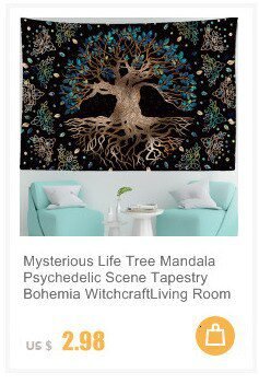 Mandala Tapestry White Black Sun And Moon Tapestry Wall Hanging Tarot Hippie Wall Rugs Dorm Decor Blanket