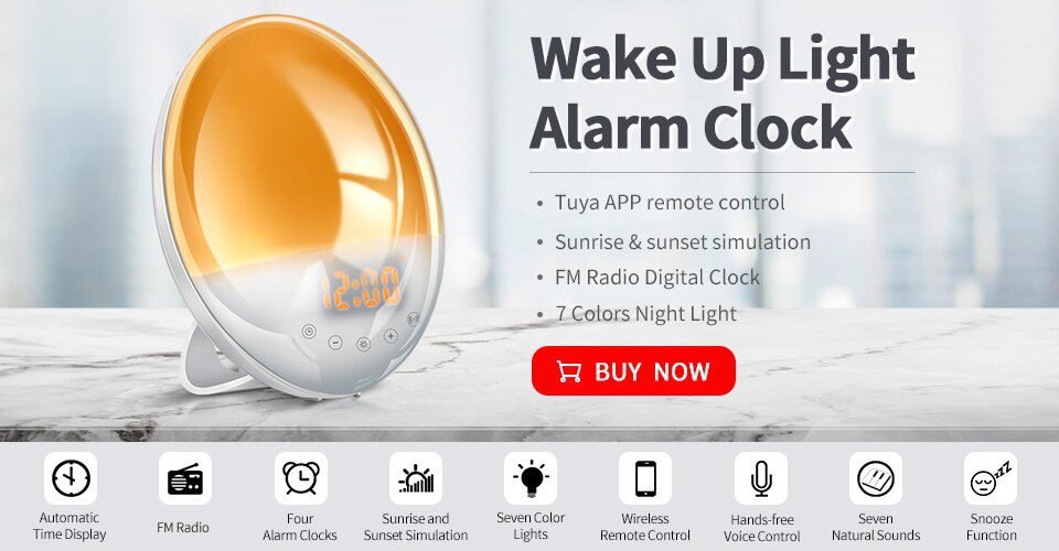 Music LED Digital Alarm Clock Voice Control Temperature Humidity Display Desktop Clocks Home Table Decoration Built-in 1200mAh