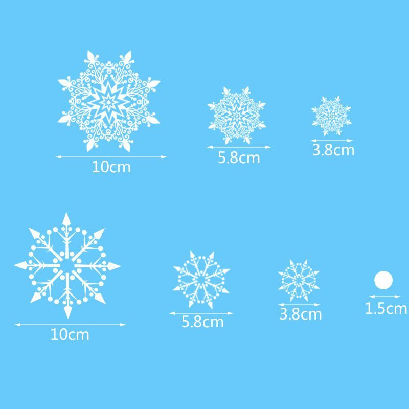 1 Sheet Merry Christmas Snowflake Snowman Window Sticker Christmas Wall Stickers Kids Room Wall Decals