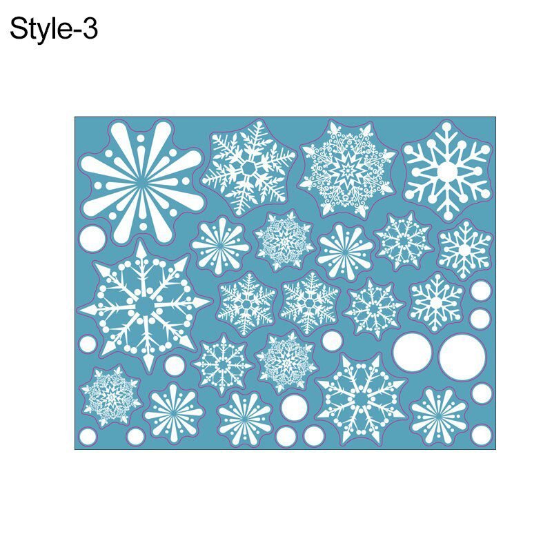36pcs/lot White Snowflake Christmas Wall Stickers Glass Window Sticker Christmas Decorations for Home New Year Gift Navidad 2020 36pcs/lot White Snowflake Christmas Wall Stickers Glass Window Sticker Christmas Decorations for Home New Year Gift Navidad 2020