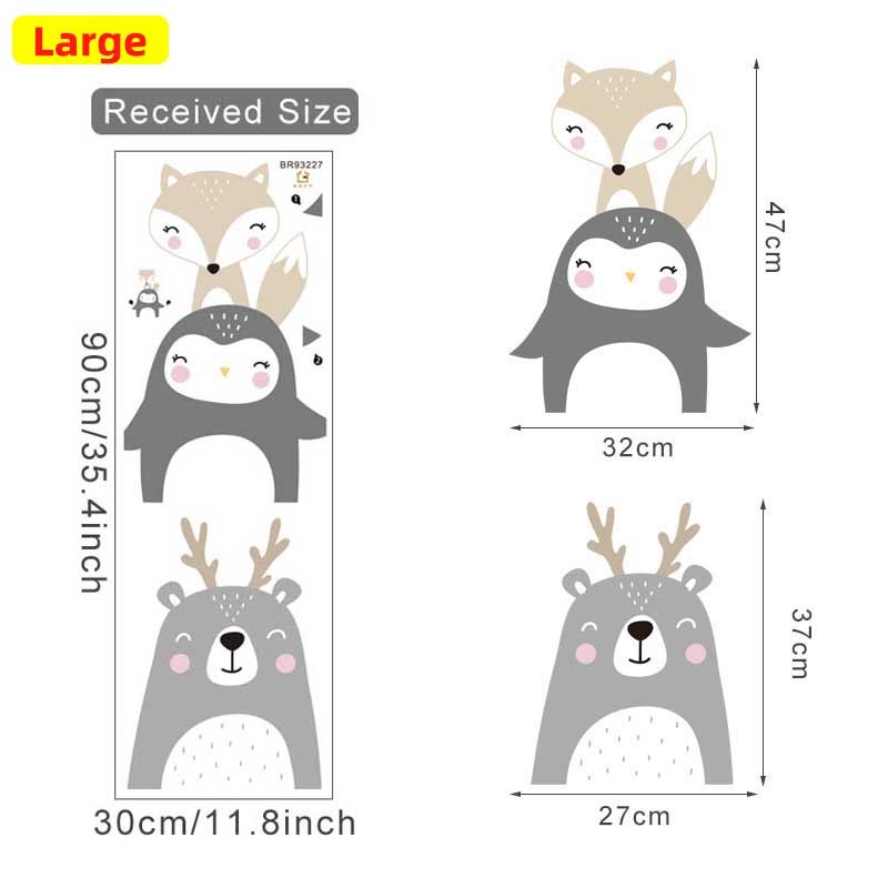 Cartoon Cute Lion Bunny Forest Animals Stars Wall Stickers Bear Deer Wall Decals for Kids Room Baby Nursery Room Bedroom Murals Cartoon Cute Lion Bunny Forest Animals Stars Wall Stickers Bear Deer Wall Decals for Kids Room Baby Nursery Room Bedroom Murals