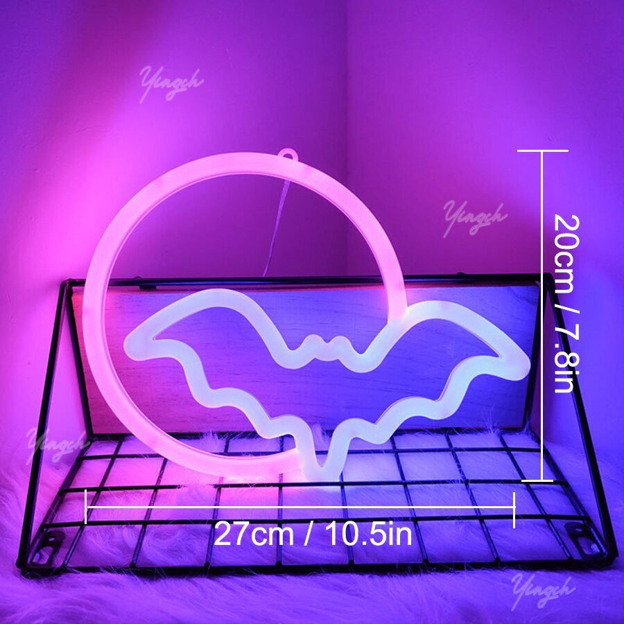 LED Bright Neon Light Night Gamepad Fire Moon Star Sign Modeling Lamp Room Wall Art Decoration Wholesale Xmas Birthday Wedding