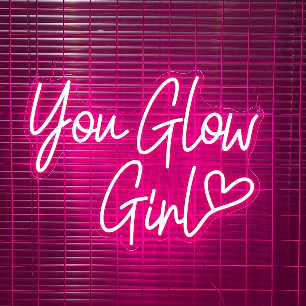 Ineonlife You Glow Girl Neon Sign Custom Led Light Wedding Engagement Ornament Birthday Party Bar Acrylic Art Wall Decorate Gift Ineonlife You Glow Girl Neon Sign Custom Led Light Wedding Engagement Ornament Birthday Party Bar Acrylic Art Wall Decorate Gift
