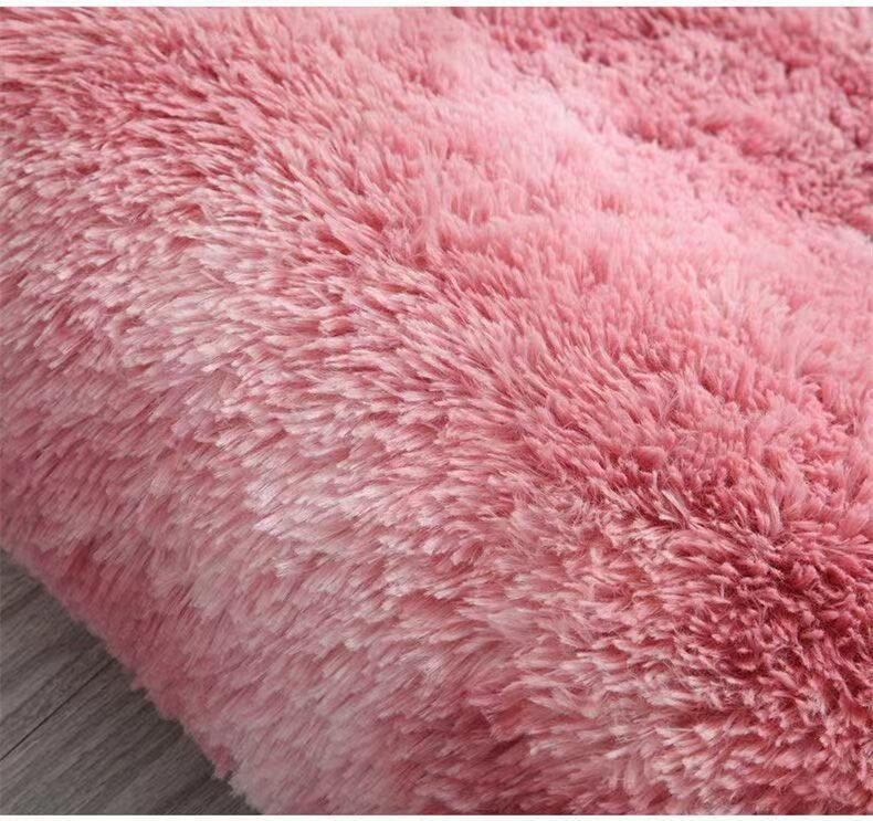 Plush Carpet Suitable For Living Room White Soft Fluffy Carpets Bedroom Bathroom Non-slip Thicken Floor Mat Teen Room Decoration