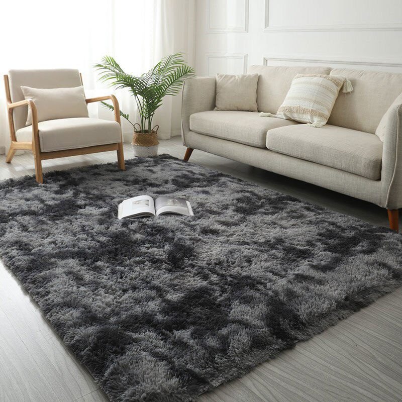 Plush Carpet Suitable For Living Room White Soft Fluffy Carpets Bedroom Bathroom Non-slip Thicken Floor Mat Teen Room Decoration