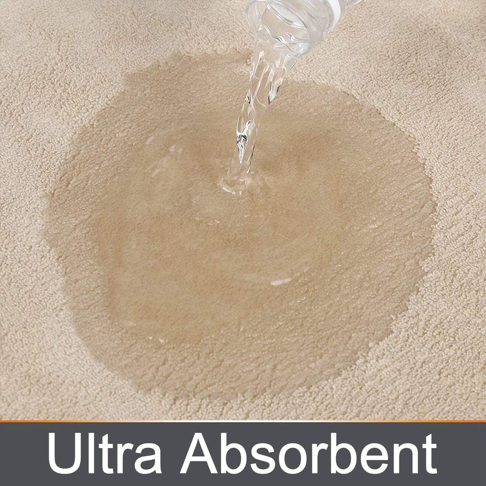 Olanly Memory Foam Bath Mat Anti-Slip Shower Carpet  Soft Foot Pad Decoration Floor Protector Absorbent Quick Dry Bathroom Rug