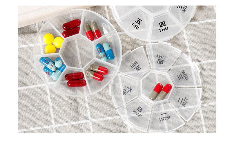 Medicine Pill Cutter Box Portable Drug Box Useful Grinder Splitter Medicine Pill Holder Tablet Cutter Splitter Divider Pill Case