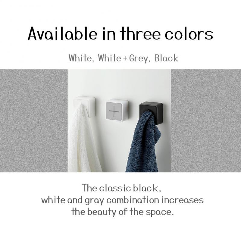 Self Adhesive Towel Plug Holder Wall Mounted Bathroom Towel Hook Storage Rack Waterproof Kitchen Rag Dishcloth Clip Organizer