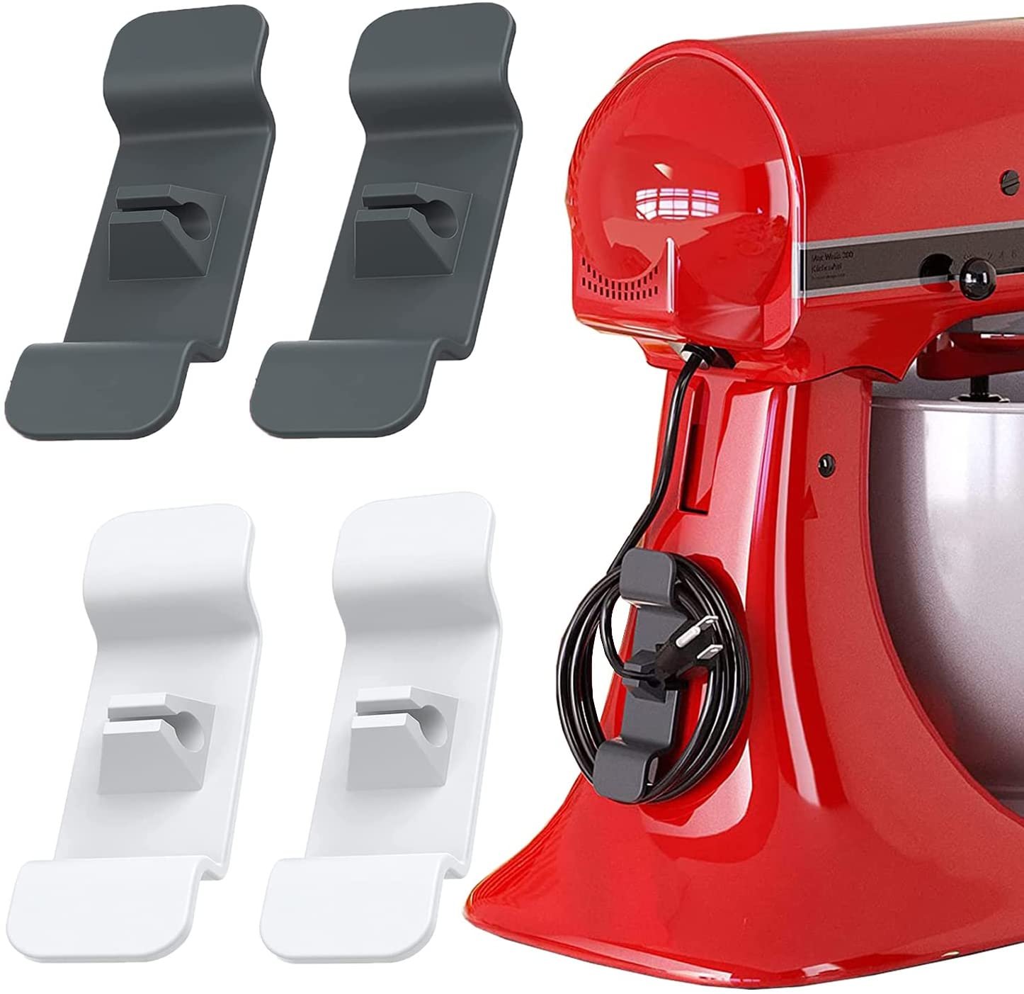 3/6pcs Cord Wrapper Organizer Clips Holder Wire Hider Cable Winder Management Wrap For Kitchen Appliance Stand Blender Mixers