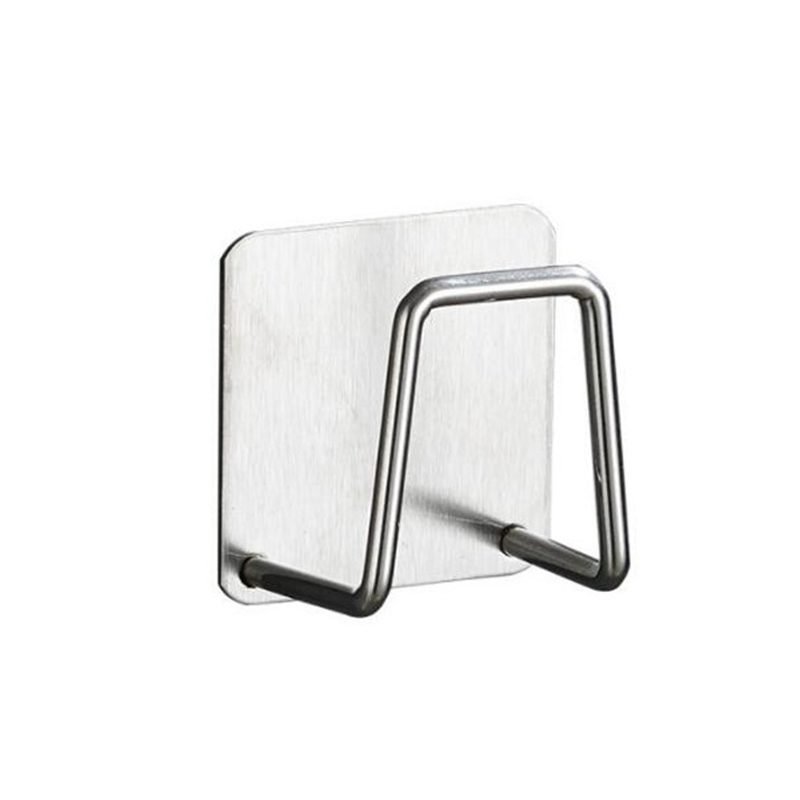 Kitchen Stainless Steel Sink Shelf Sponges Holders Adhesive Drain Drying Rack Kitchen Wall Hooks Accessories Storage Organizer