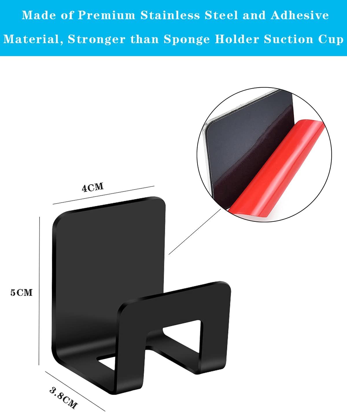 Kitchen Stainless Steel Sponges Racks Self Adhesive Sink Sponges Drain Drying Rack Holders Kitchen Sink Accessories Dropshipping