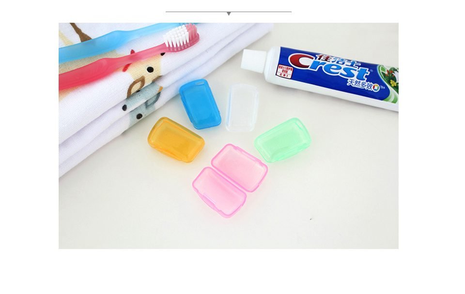 5Pcs/set Portable Toothbrush Cover Holder Travel Hiking Camping Brush Cap Case YKS Health Germproof Toothbrushes Protector