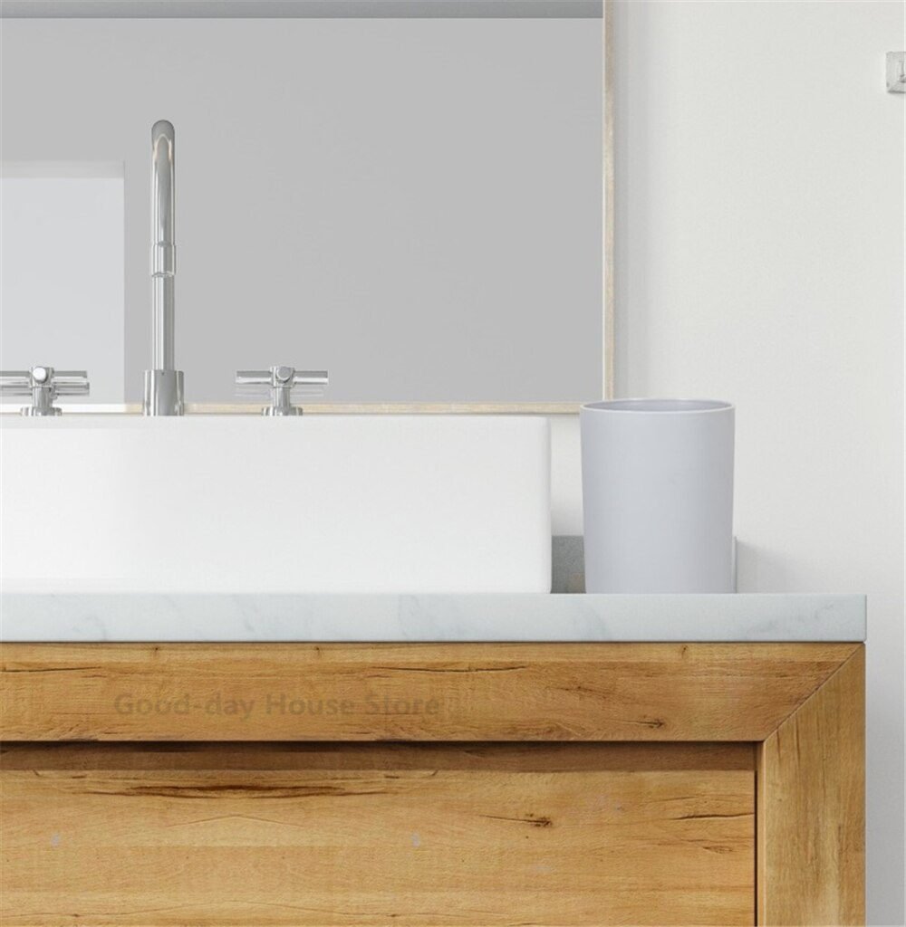 Soap Lotion Dispenser Bathroom Accessories Set Resin and Wood Soap Dish Toothbrush Holder Tumbler Pump Bottle Cup Black or White