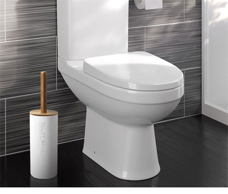 Soap Lotion Dispenser Bathroom Accessories Set Resin and Wood Soap Dish Toothbrush Holder Tumbler Pump Bottle Cup Black or White