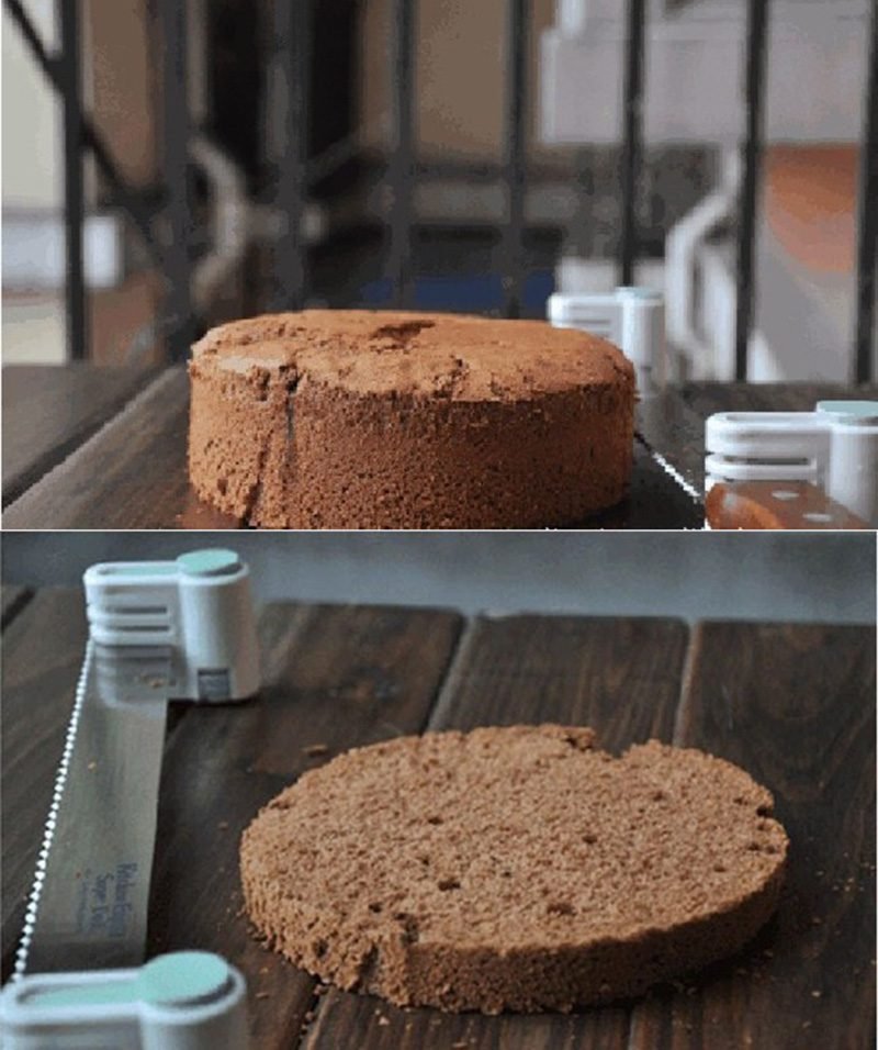 2Pcs 5Layers Bread Slicer Food-Grade Plastic Cake Bread Cutter Cutting Bread Knife Splitter Toast Slicer Kichen Baking