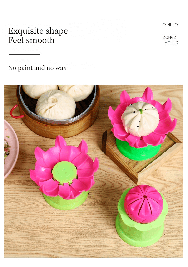Kitchen DIY Pastry Pie Dumpling Maker Chinese Baozi Mold Baking And Pastry Tool Steamed Stuffed Bun Making Mould Bun Maker 1pcs