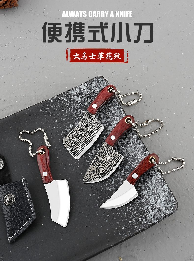 Portable Mini Knife Demolition Express Knife Collection Knife Keychain Small Kitchen Knife Out of The Box Portable Knife Gift