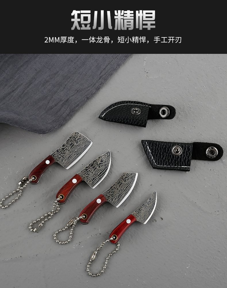 Portable Mini Knife Demolition Express Knife Collection Knife Keychain Small Kitchen Knife Out of The Box Portable Knife Gift