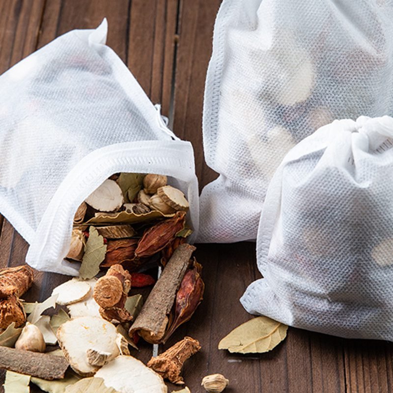 Disposable Tea Bags Multi-size Tea Bags for Loose Leaf Tea Empty Large Scented Drawstring Pouch Bag Iced Coffee Filter Bags