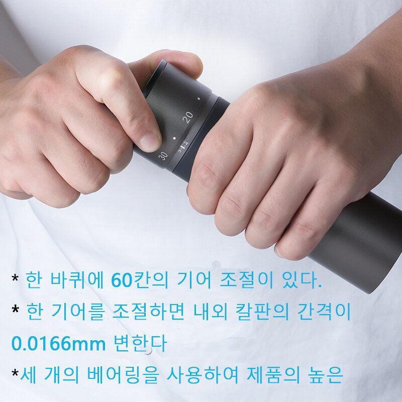 Kingrinder K4 /K6 manual coffee grinder portable mill 420stainless steel 48mm stainless steel Titanium plating burr