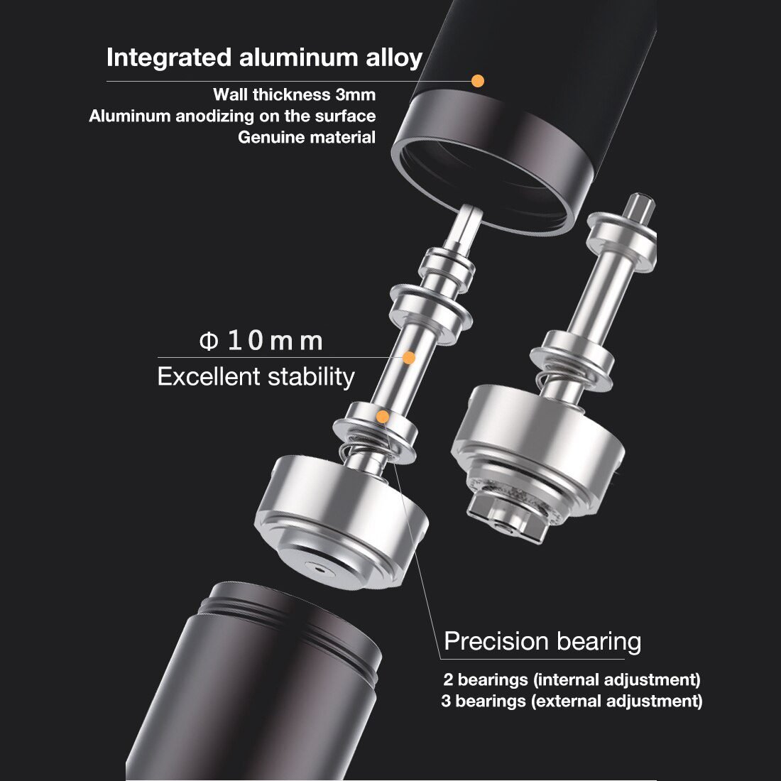 Kingrinder K4 /K6 manual coffee grinder portable mill 420stainless steel 48mm stainless steel Titanium plating burr