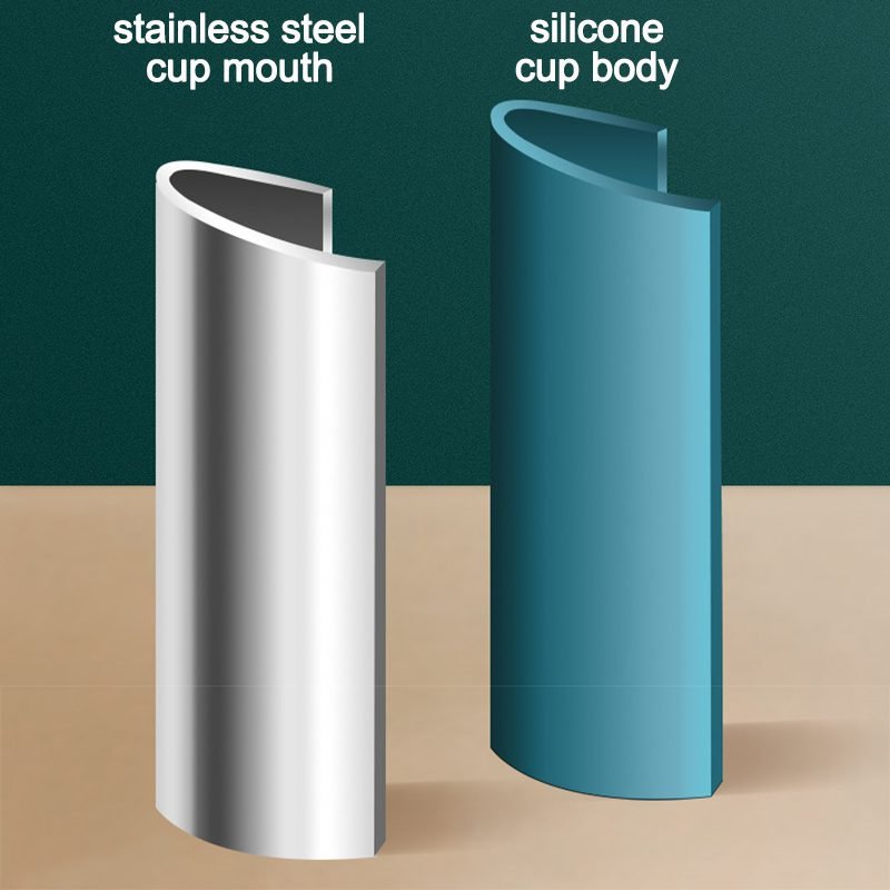 Creative ORIGIN CUP Portable Silicone Folding Cup with Lid Travel Wash Mouth Cup Heat Resistant Water Coffe Cup for Outdoor Camp Creative ORIGIN CUP Portable Silicone Folding Cup with Lid Travel Wash Mouth Cup Heat Resistant Water Coffe Cup for Outdoor Camp