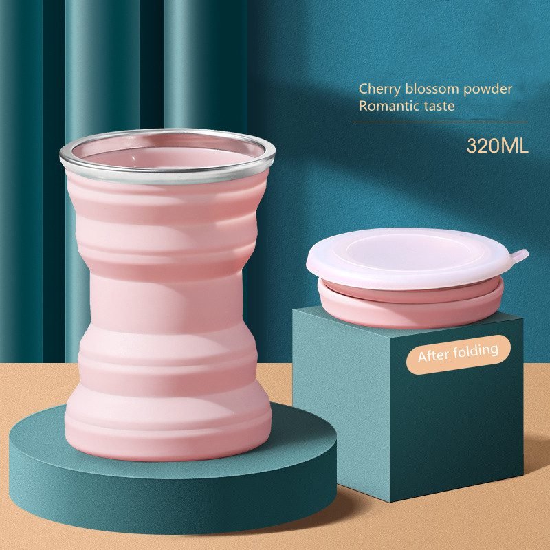 Creative ORIGIN CUP Portable Silicone Folding Cup with Lid Travel Wash Mouth Cup Heat Resistant Water Coffe Cup for Outdoor Camp Creative ORIGIN CUP Portable Silicone Folding Cup with Lid Travel Wash Mouth Cup Heat Resistant Water Coffe Cup for Outdoor Camp