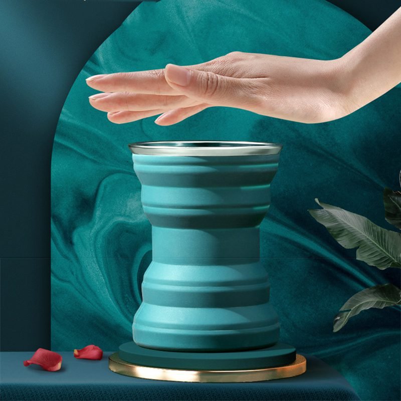 Creative ORIGIN CUP Portable Silicone Folding Cup with Lid Travel Wash Mouth Cup Heat Resistant Water Coffe Cup for Outdoor Camp Creative ORIGIN CUP Portable Silicone Folding Cup with Lid Travel Wash Mouth Cup Heat Resistant Water Coffe Cup for Outdoor Camp