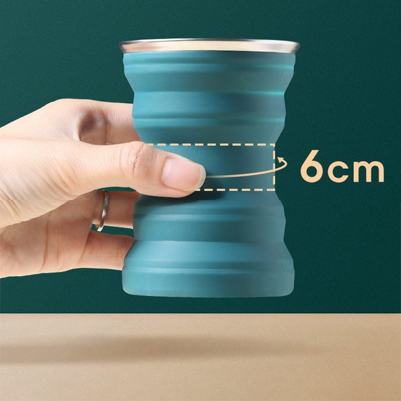 Creative ORIGIN CUP Portable Silicone Folding Cup with Lid Travel Wash Mouth Cup Heat Resistant Water Coffe Cup for Outdoor Camp Creative ORIGIN CUP Portable Silicone Folding Cup with Lid Travel Wash Mouth Cup Heat Resistant Water Coffe Cup for Outdoor Camp