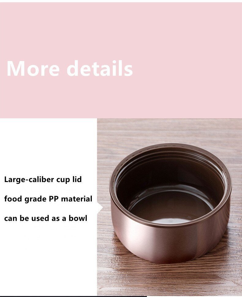 Food Thermal Jar Soup Gruel 316 Stainless Steel Vacuum Lunch Box Office Insulated Thermos Containers Spoon Bag 600/800/1000ML